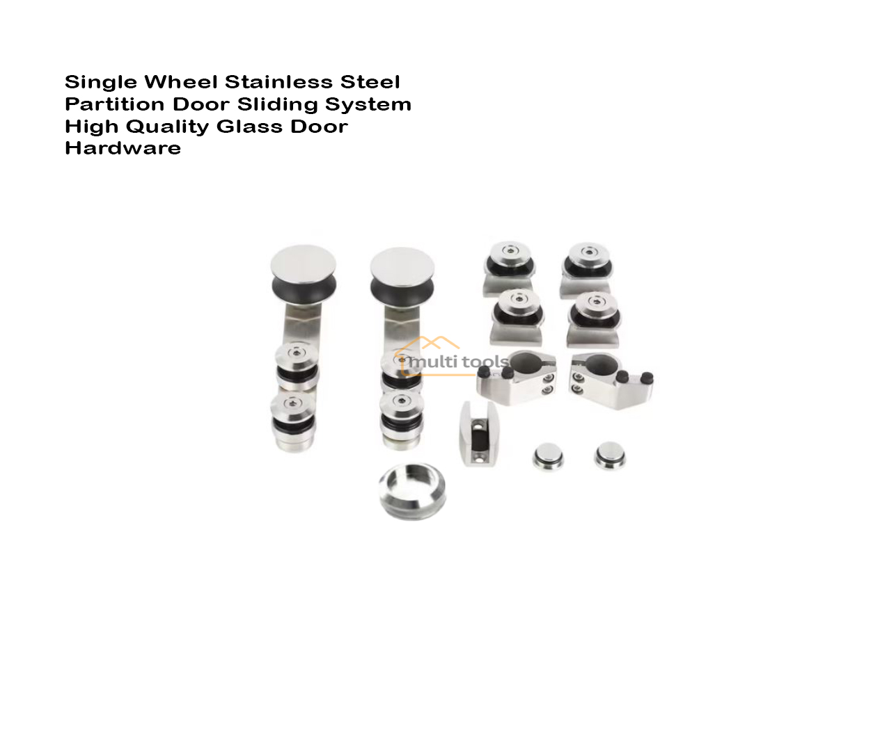 Single Wheel Stainless Steel Partition Door Sliding System High Quality Glass Door Hardware